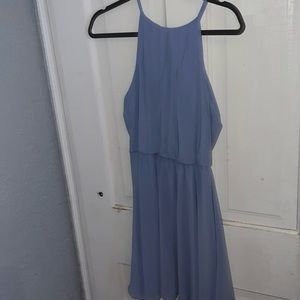 Lush blue mini dress